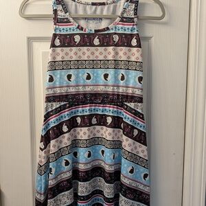 Frozen Themed Sleeveless Dress From Hot Topic